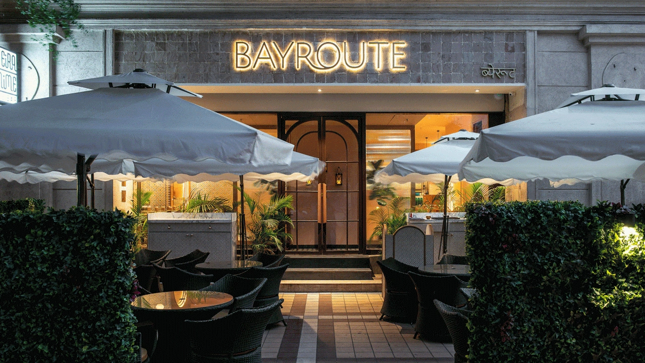 Bayroute restaurant interior at Powai Galleria Mumbai