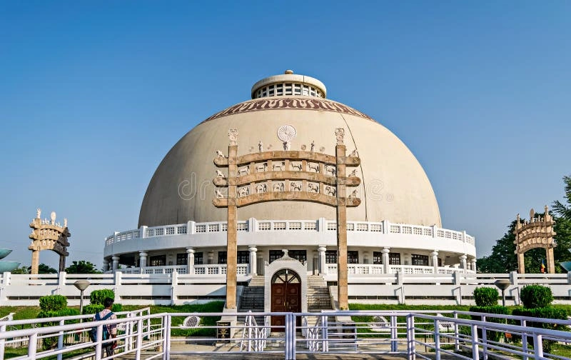 Visitors gathering at Deekshabhoomi during Ambedkar Jayanti Nagpur