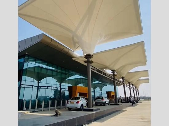 Arrivals area at LUH airport Ludhiana