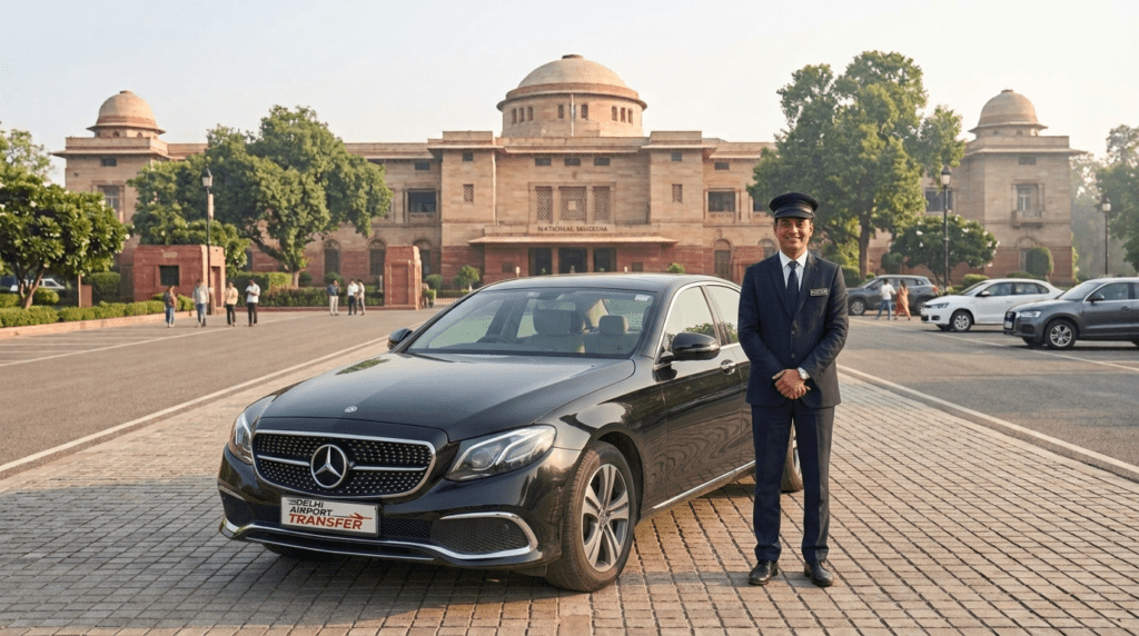 Car with driver for airport and local travel in Delhi